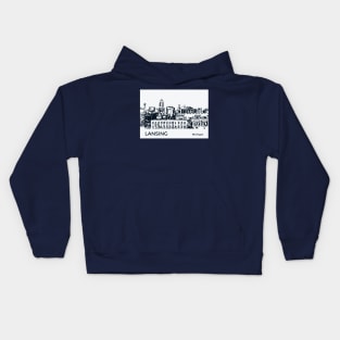 Lansing Michigan Kids Hoodie